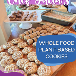 Delicious, plant-based cookies in various flavors, crafted with whole ingredients and naturally sweetened for a healthier indulgence.
